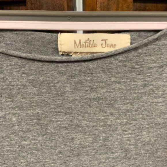 Matilda Jane gray long sleeve shirt size medium - Picture 9 of 11